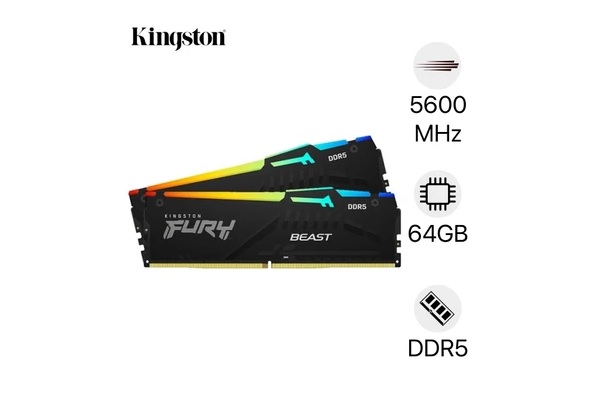 Ram PC Kingston RGB DDR5 16GB 32GB 64GB Ram PC Kingston RGB DDR5